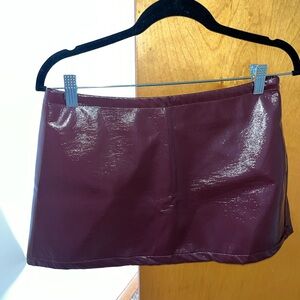 Burgundy Skirt